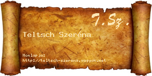 Teltsch Szeréna névjegykártya